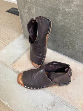 A.S.98 Italian Leather Shoes, size 38 (US 8), Brown